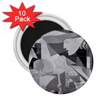 Pablo Picasso - Guernica Round 2.25  Magnet (10 pack)