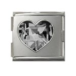 Pablo Picasso - Guernica Round Mega Link Heart Italian Charm (18mm)