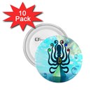 Star Nation Octopus 1.75  Button (10 pack) 